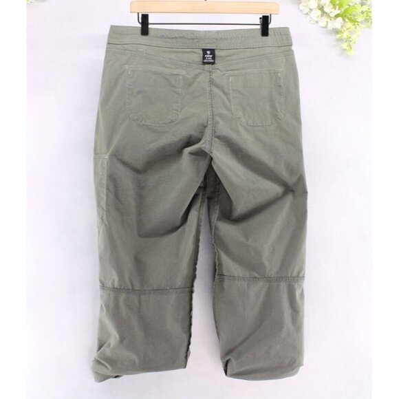 Kuhl Women's Spire Roll Up Pants Cargo Pockets Double Knee Olive Green Sz 12 - Picture 7 of 14